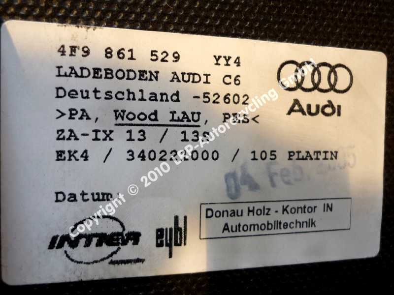 Audi A6 4F Avant original Ladeboden Mitte Kofferraum 4F9861529YY4 BJ2005